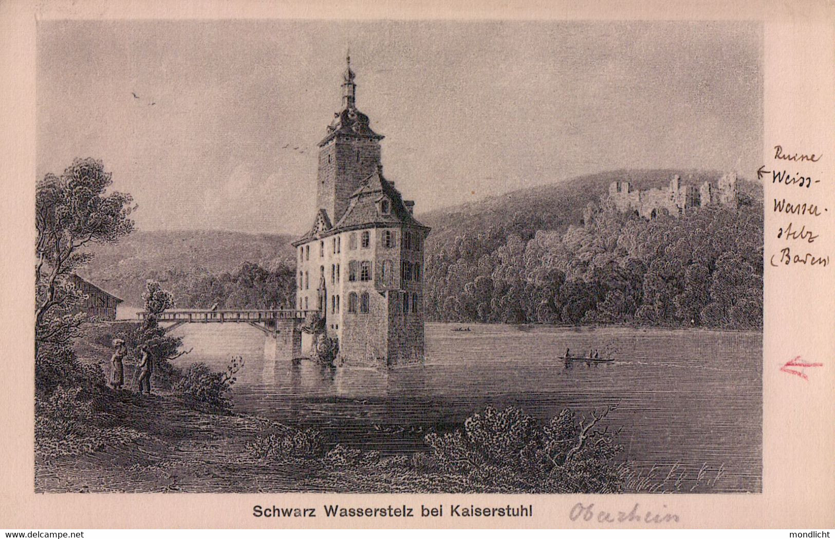 Schwarz Wasserstelz Bei Kaiserstuhl. (Wasserburg Schwarzwasserstelz, Fisibach). - Kaiserstuhl