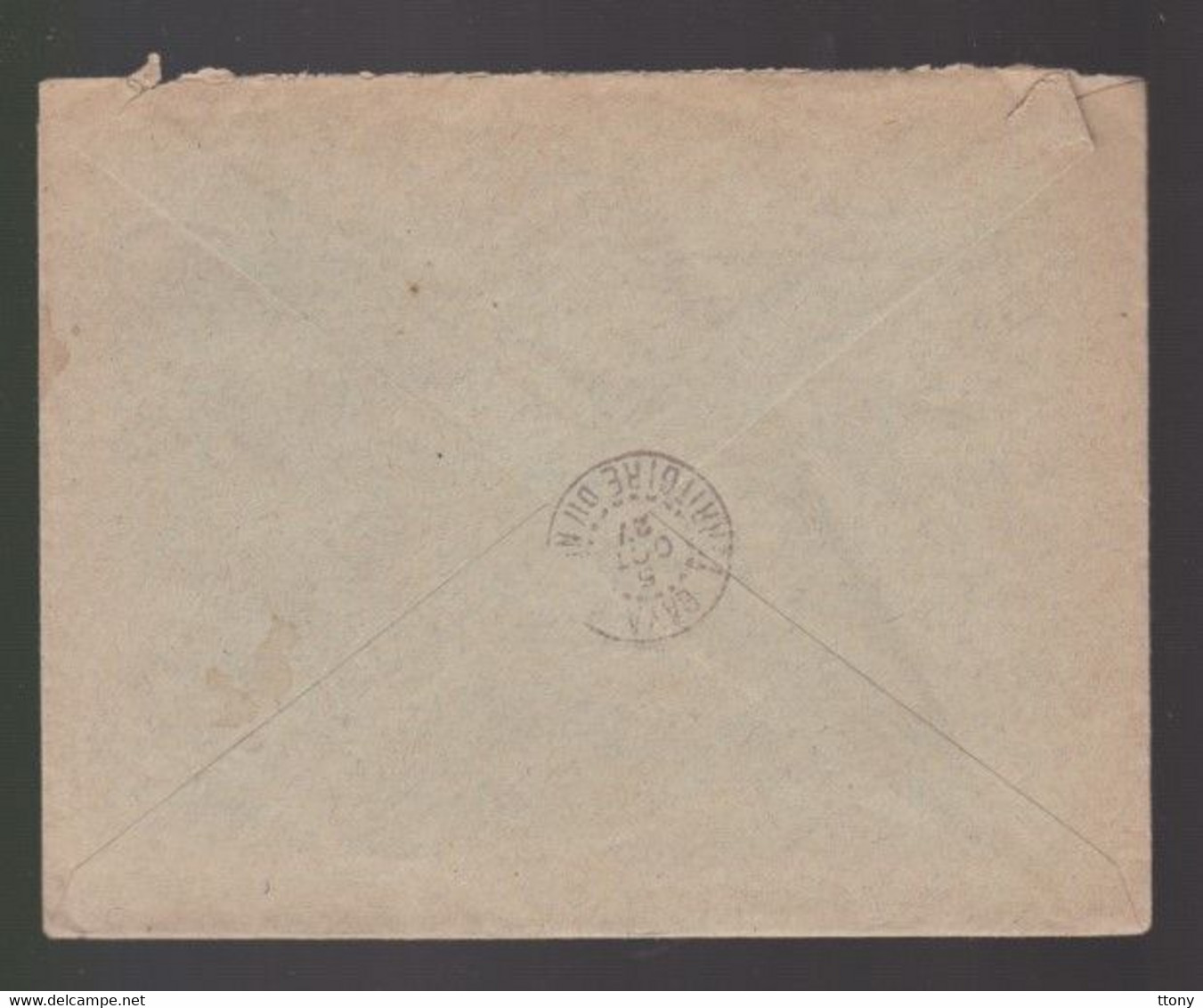 1 Timbre   50 C  Sur Enveloppe    Territoire Du Niger Année 1927   Destination  Nîmes Gard - Storia Postale