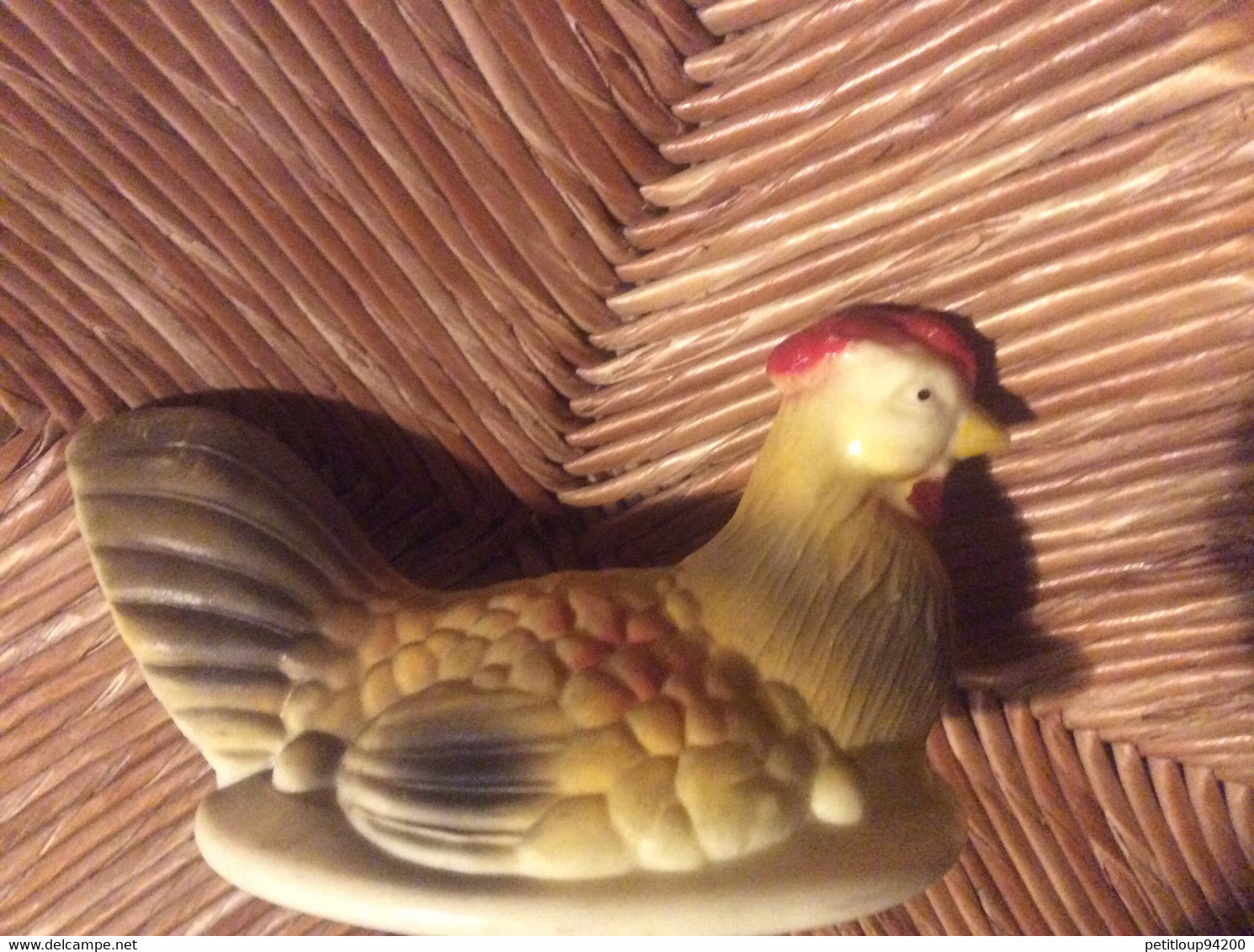 ANCIENNE Figurine  POULE - Uccelli - Galline & Galli