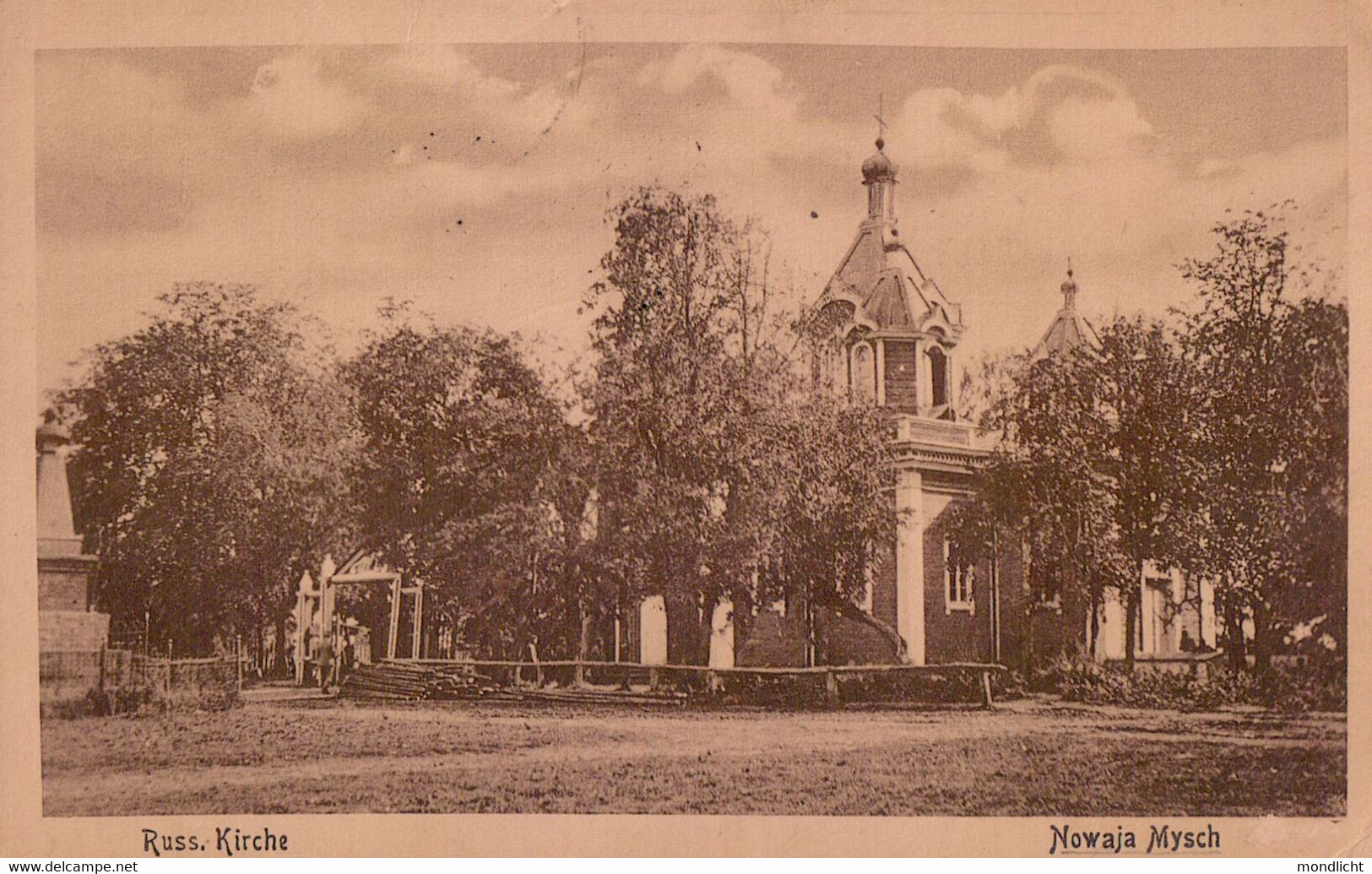 Russische Kirche. Nowaja Mysch. 1917. (Novaya Mysh). - Weißrussland