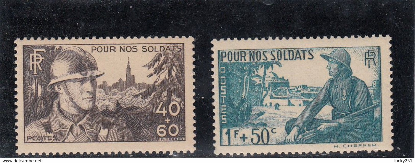 France - Année 1940 - Neuf** - N°YT 451/52 - Pour Nos Soldats - Neufs