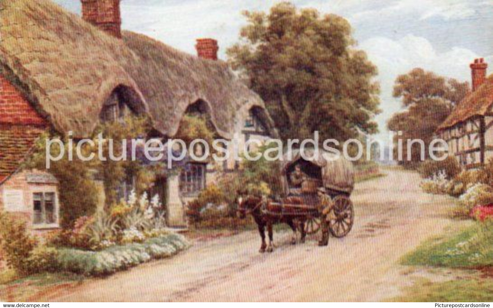 CROPTHORNE WORCESTERSHIRE OLD COLOUR ART POSTCARD A.R. QUINTON - Quinton, AR