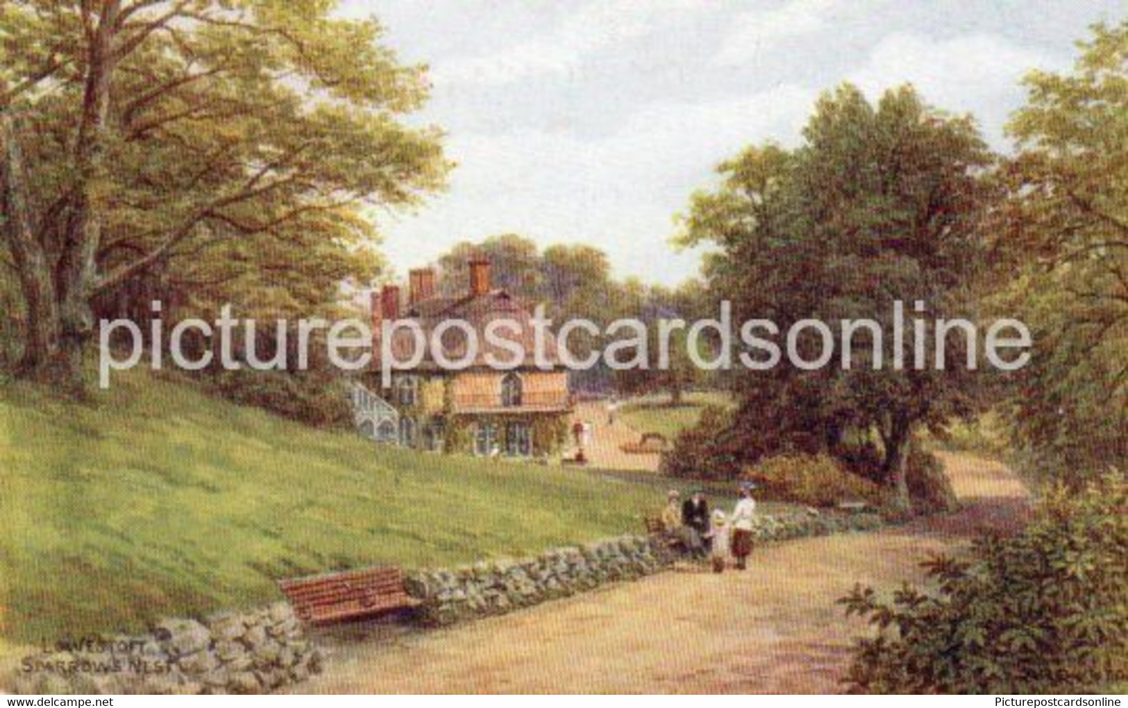 LOWESTOFT SPARROWS NEST OLD COLOUR ART POSTCARD A.R. QUINTON NO 2445 - Quinton, AR