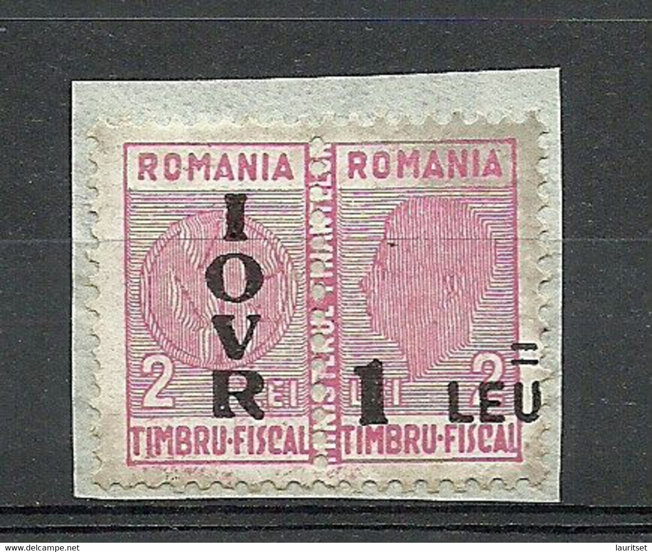 ROMANIA Rumänien 1947 Post-Steuermarke Tax Taxe Michel 36 (*) Unused On Paper - Fiscali