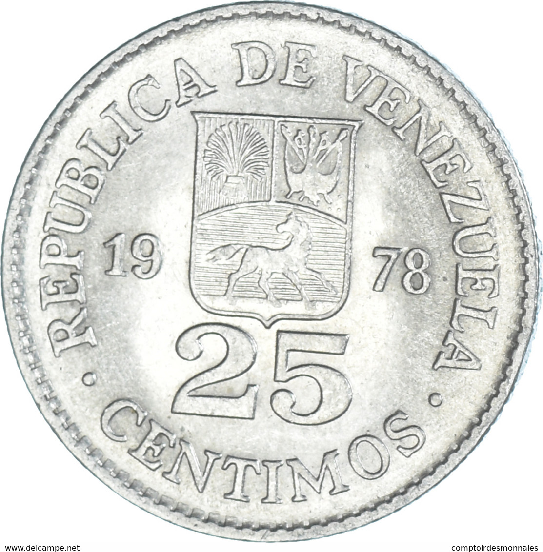 Monnaie, Venezuela, 25 Centimos, 1978 - Venezuela