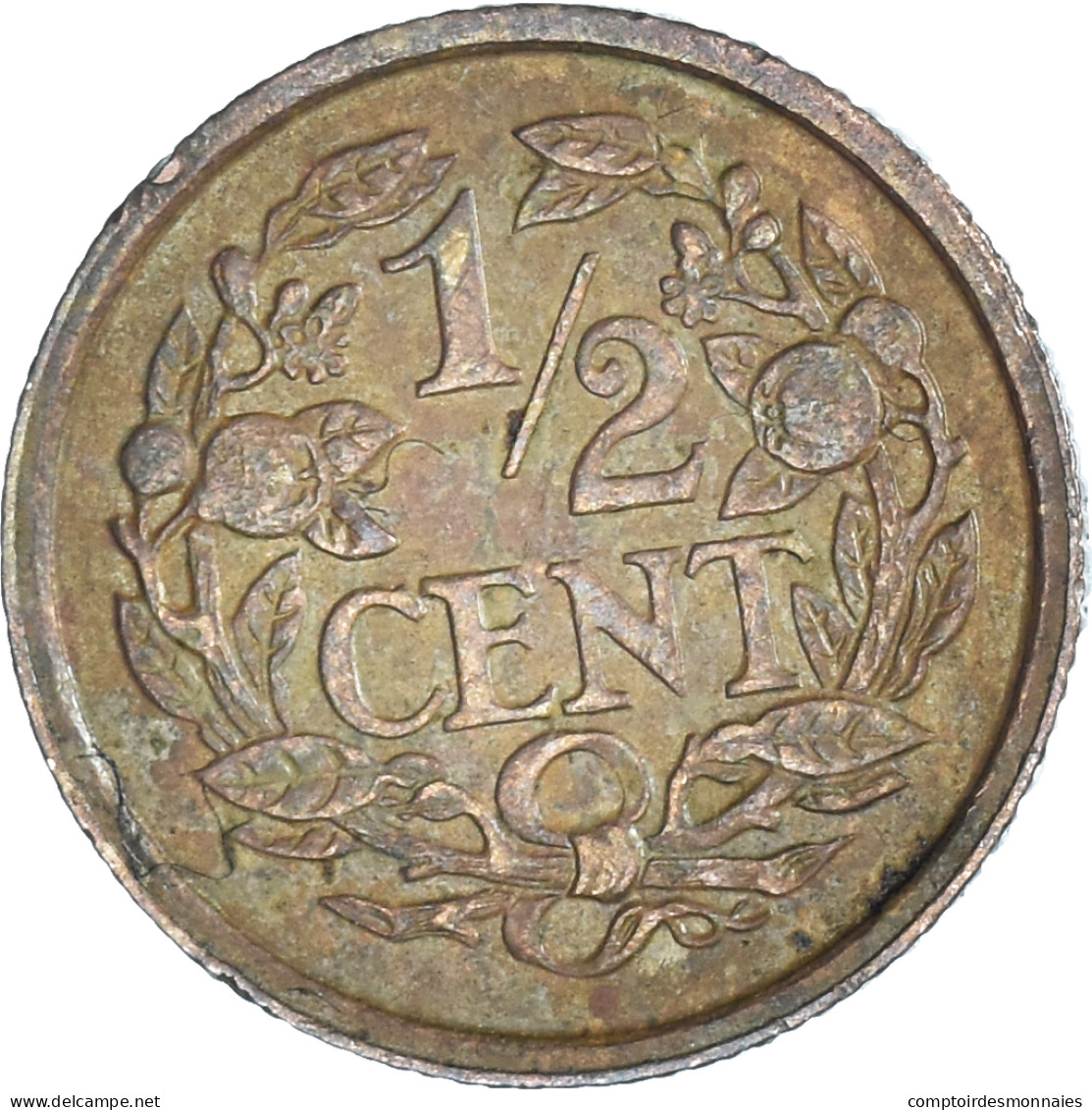 Monnaie, Pays-Bas, 1/2 Cent, 1909 - 0.5 Cent