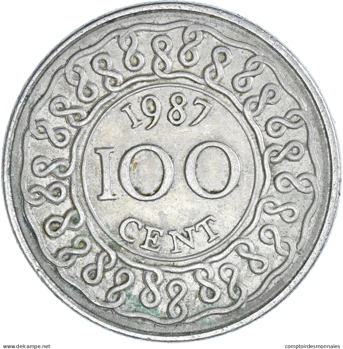 Monnaie, Suriname, 100 Cents, 1987 - Surinam 1975 - ...