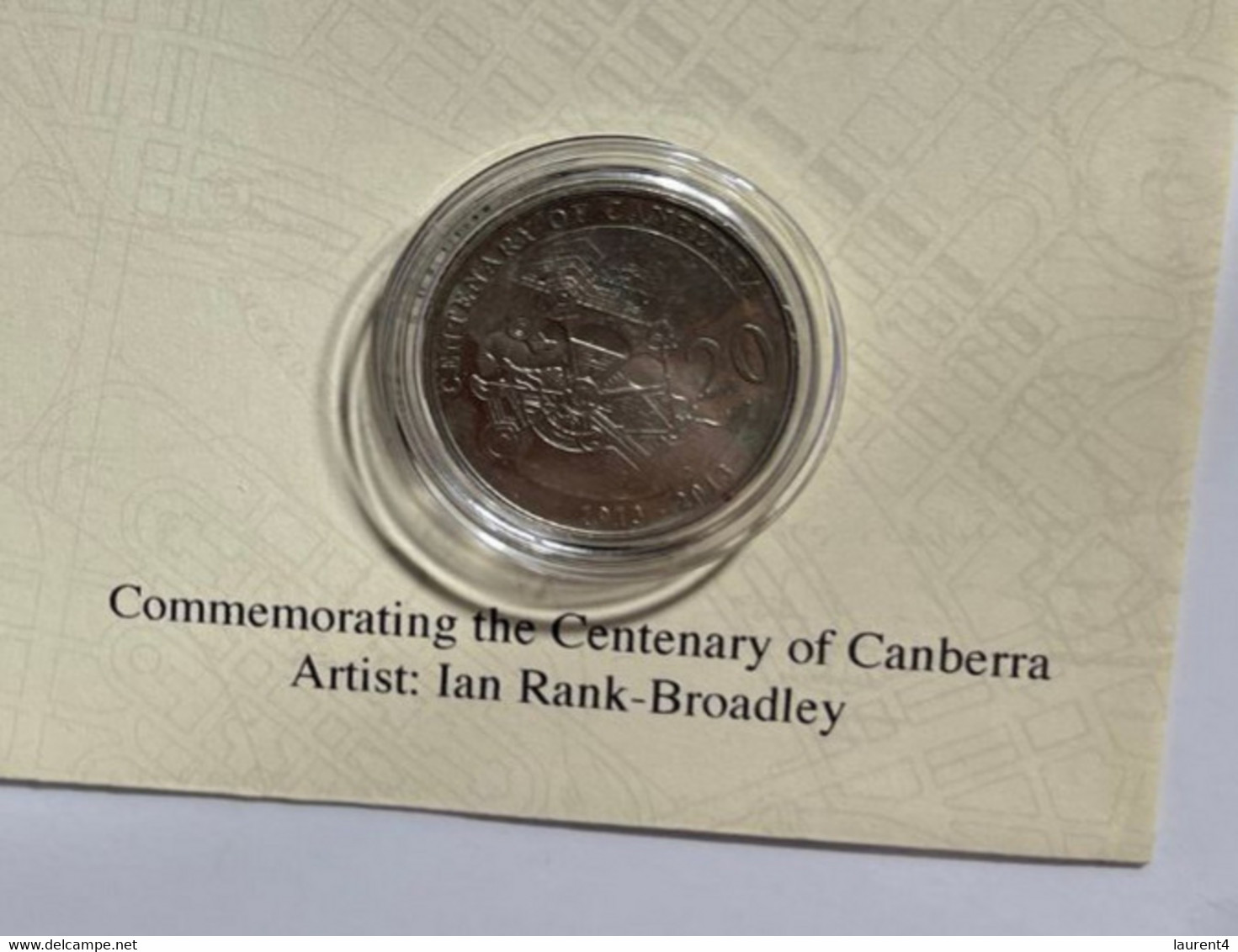 (4 M 9) Australia - 0.20 Cents Centanry Of Canberra Coin 2000 On Centenary Of Canberra FDC Cover 2013 - 50 Cents