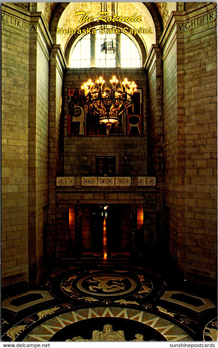 Nebraska Lincoln State Capitol Building Chandelier High Above - Lincoln