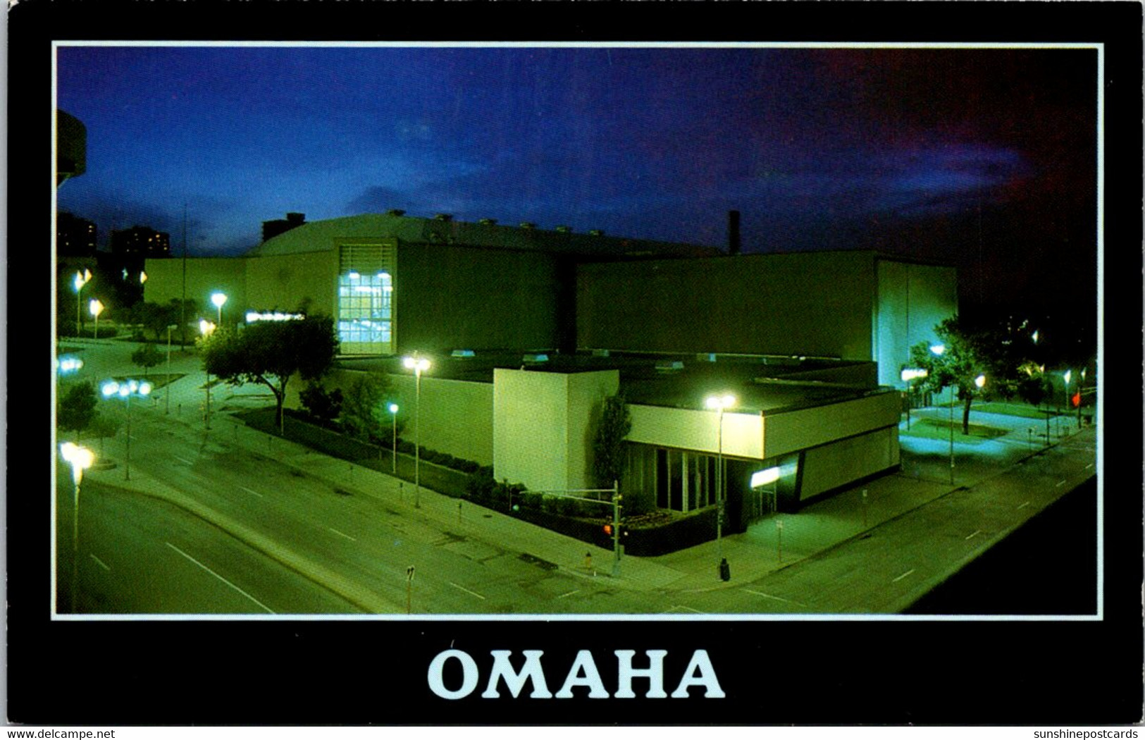 Nebraska Omaha Civic Auditorium At Night - Omaha