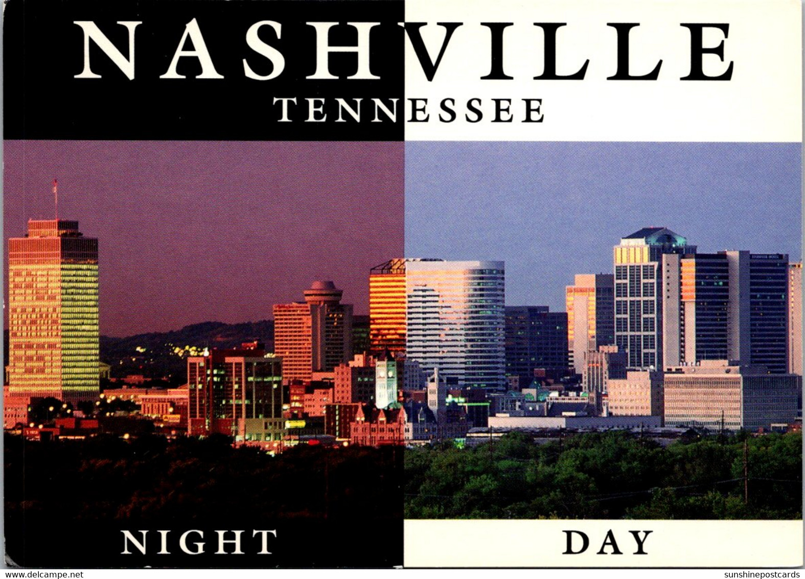 Tennessee Nashville View At Dat And Night - Nashville