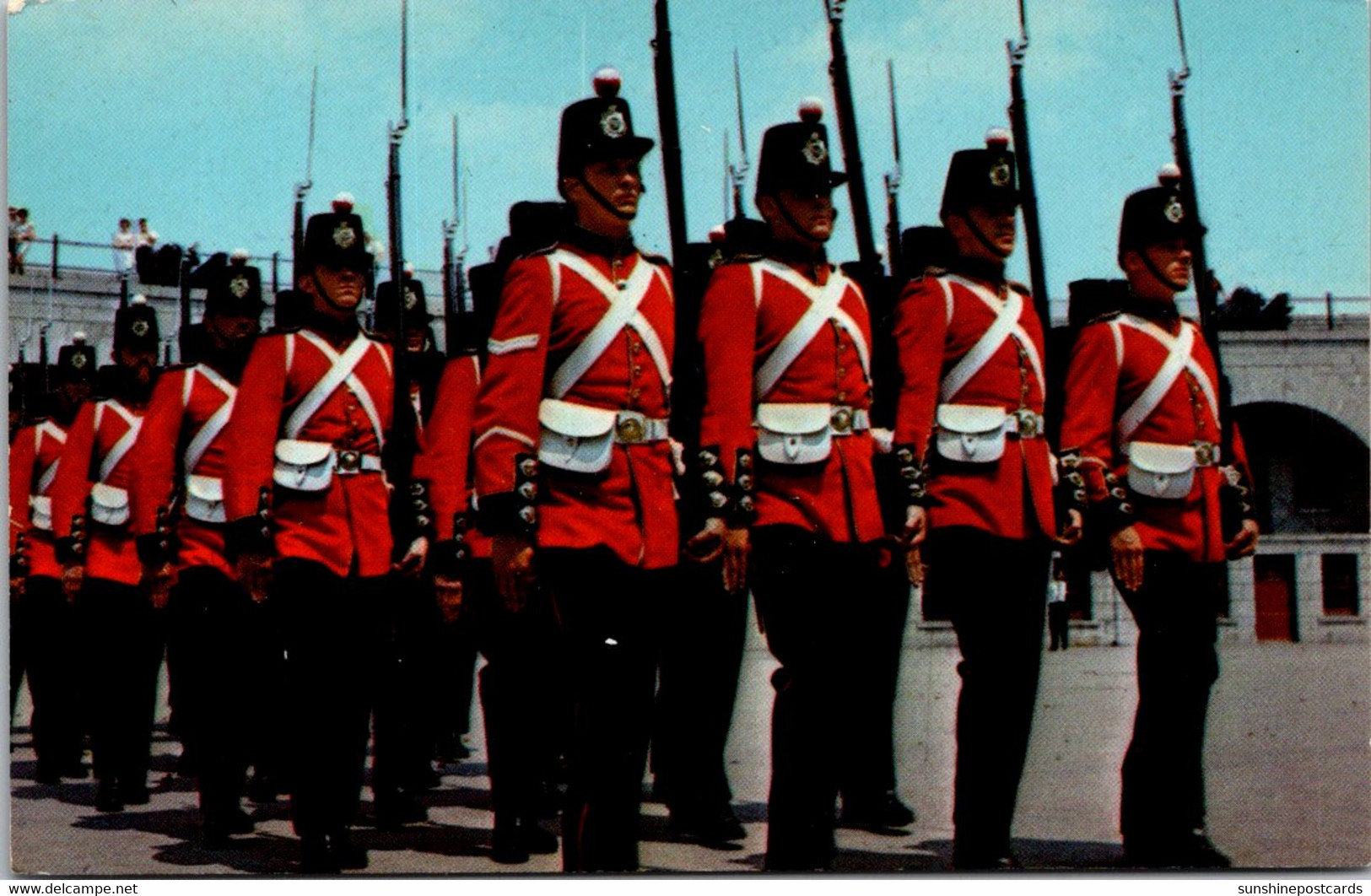 Canada KIngston Old Fort Henry Guard Drill Squad Marching In Fours - Kingston
