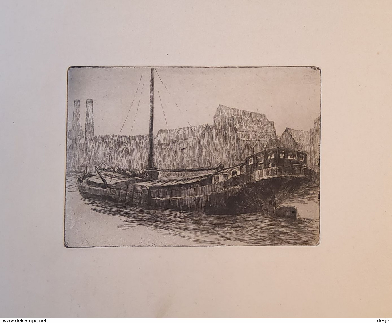 Rivierboot Door Rik Keuterickx (1907-1974) - Etchings