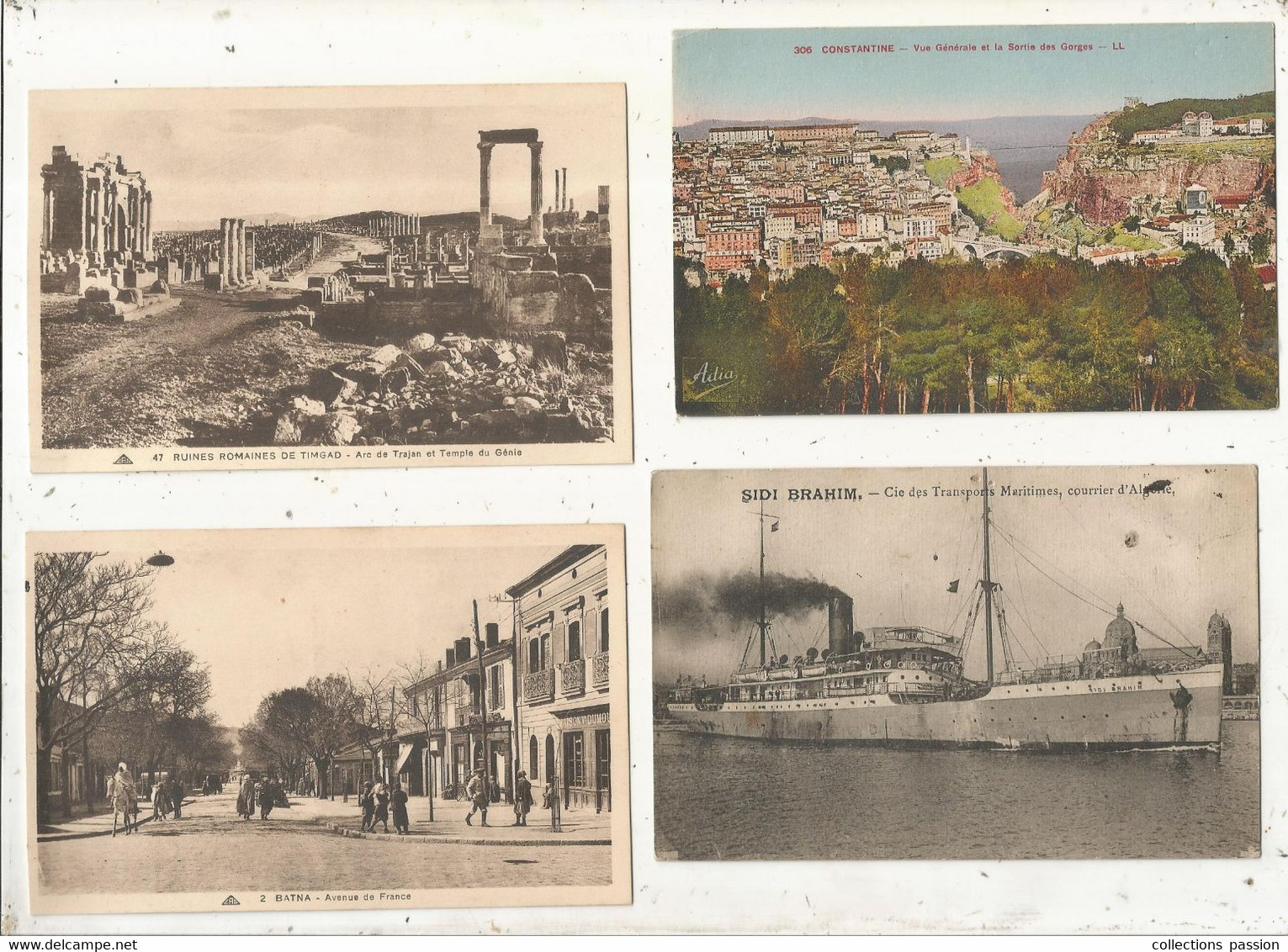 Cp, ALGERIE, Oran, Tlemcen, Alger, Constantine, SIDI BRAHIM Courrier D'Algérie,Timgad, Batna, LOTDE 8 CARTES POSTALES - 5 - 99 Karten