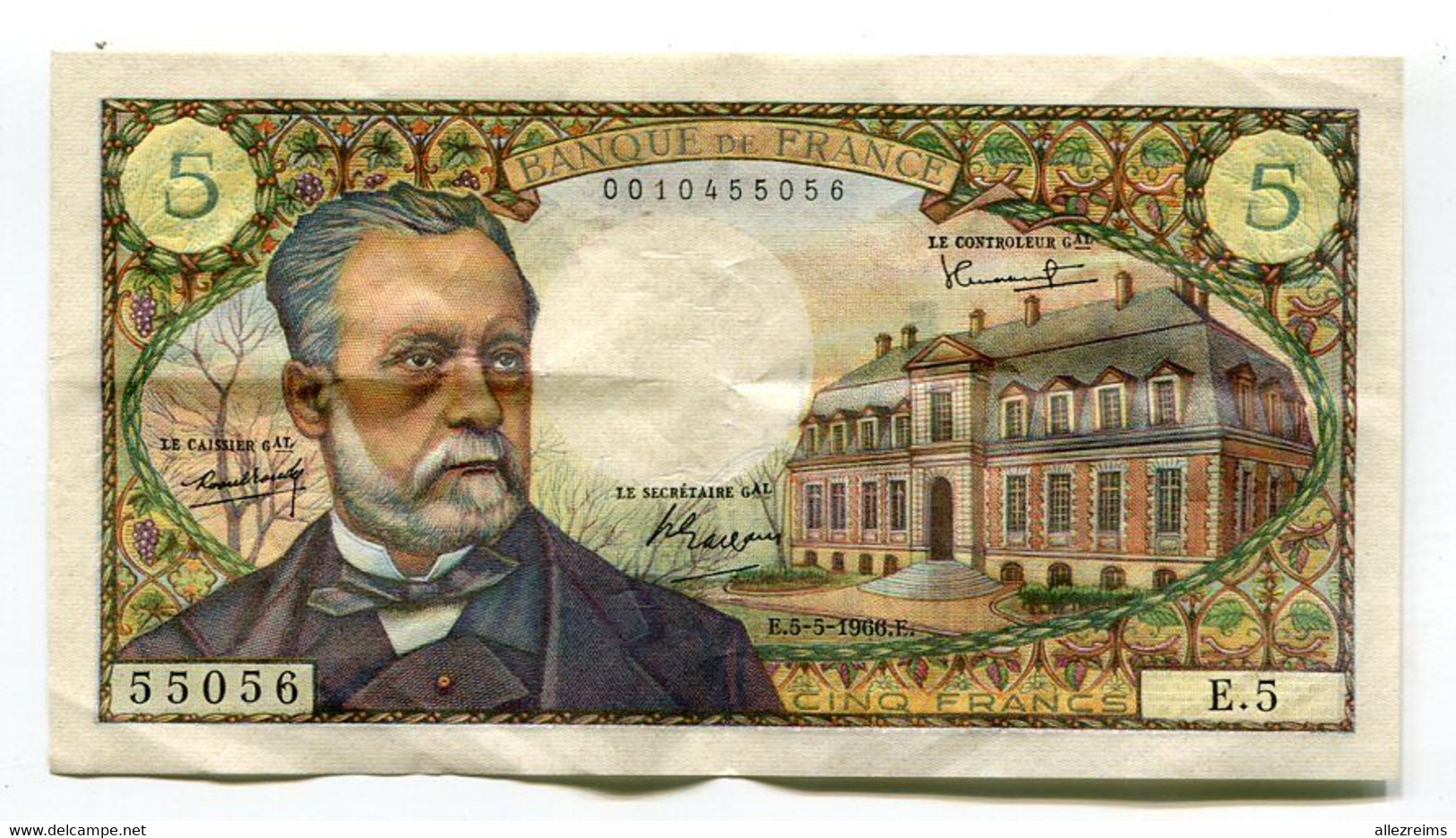 Billet De 5 F  Pasteur 1968 Lot E5 - 5 F 1966-1970 ''Pasteur''