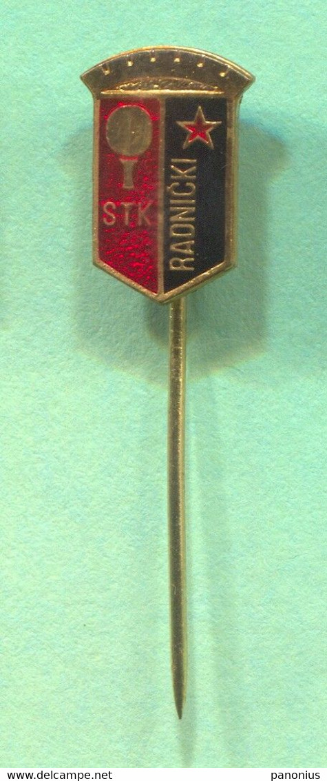 Table Tennis Tischtennis Ping Pong - STK Radnički Niš Serbia, Vintage Pin  Badge Abzeichen - Tennis De Table