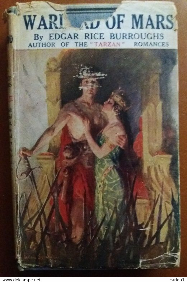 C1 Edgar Rice Burroughs THE WARLORD OF MARS Methuen 1921 JAQUETTE Dust Jacket PORT INCLUS France - Avant 1950