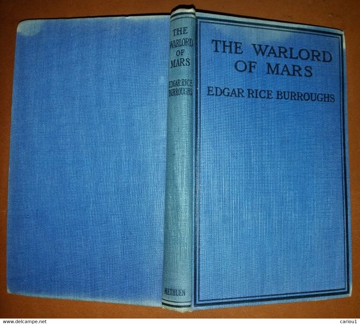 C1 Edgar Rice Burroughs THE WARLORD OF MARS Methuen 1921 JAQUETTE Dust Jacket PORT INCLUS France - Avant 1950