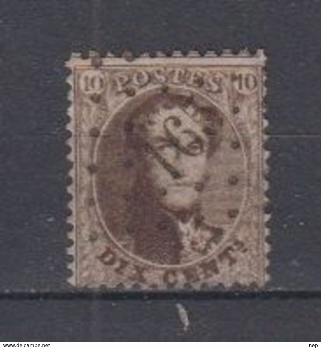 BELGIË - OBP - 1863 - Nr 14A  (PT 165 - (HAMME) - Coba + 12.00 € - Puntstempels