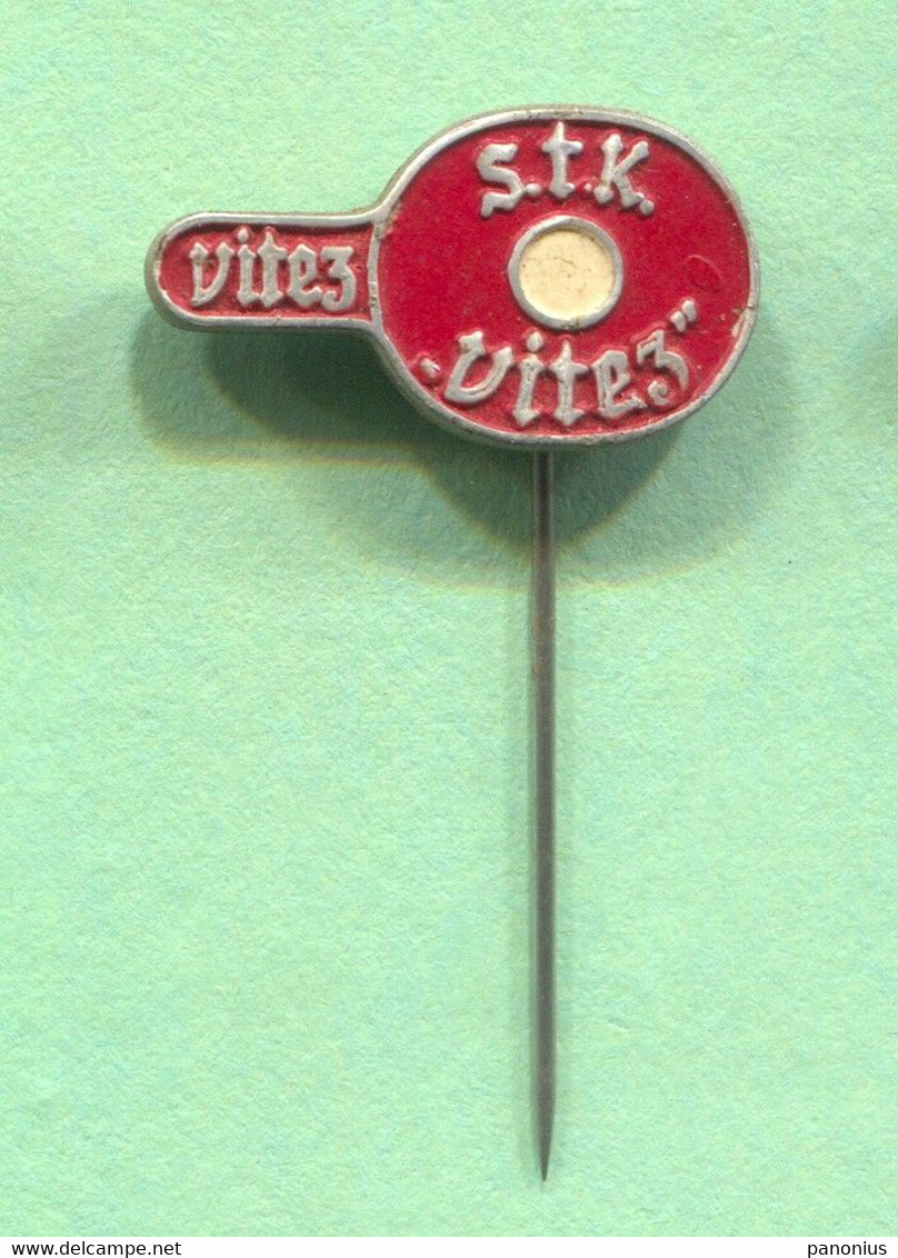 Table Tennis Tischtennis Ping Pong - STK Vitez Bosnia Yugoslavia, Vintage Pin  Badge Abzeichen - Tennis De Table