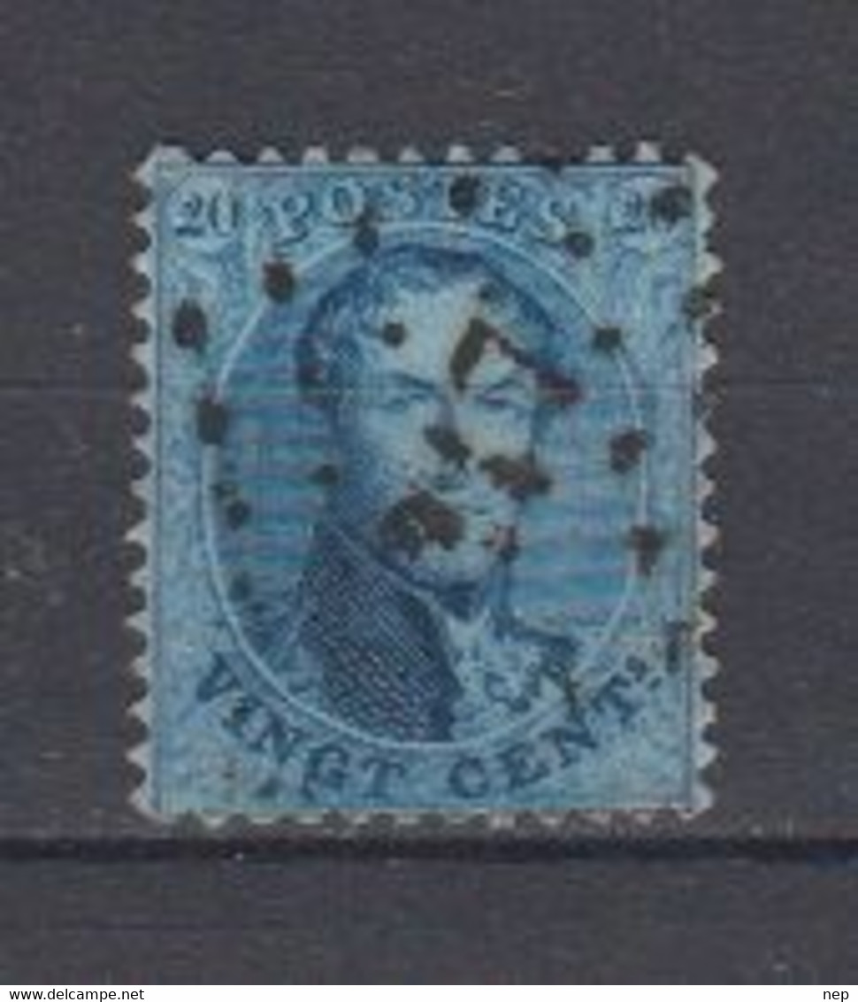 BELGIË - OBP - 1863 - Nr 15A  (PT 217 - (LIEGE) - Coba + 1.00 € - Puntstempels