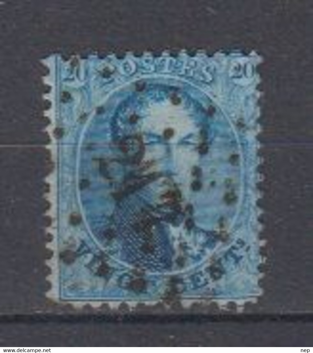 BELGIË - OBP - 1863 - Nr 15A  (PT 217 - (LIEGE) - Coba + 1.00 € - Puntstempels