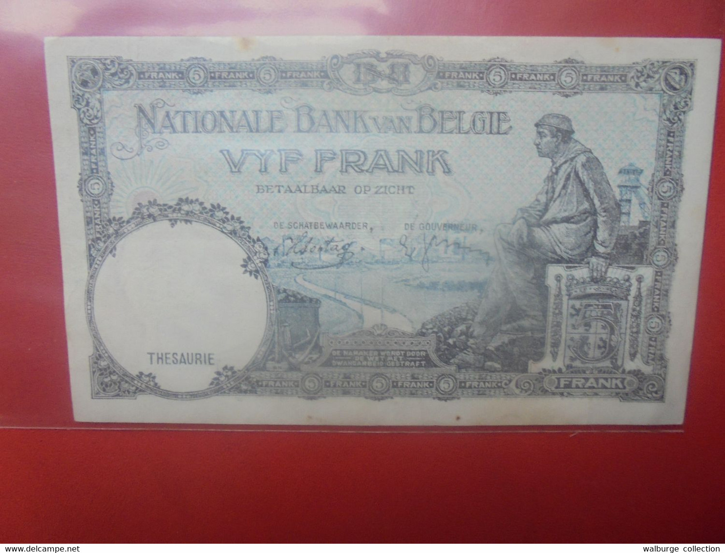 BELGIQUE 5 FRANCS 28-4-38 Circuler (B.27) - 5 Francs