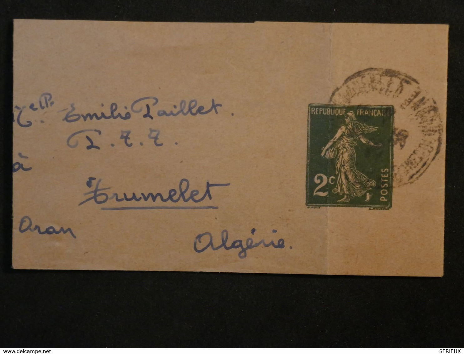 AC35  FRANCE BELLE  BANDE LETTRE  POUR IMPRIMéS RRR 1936 POUR ORAN ALGERIE  +AFFRANCH. INTERESSANT - Streifbänder