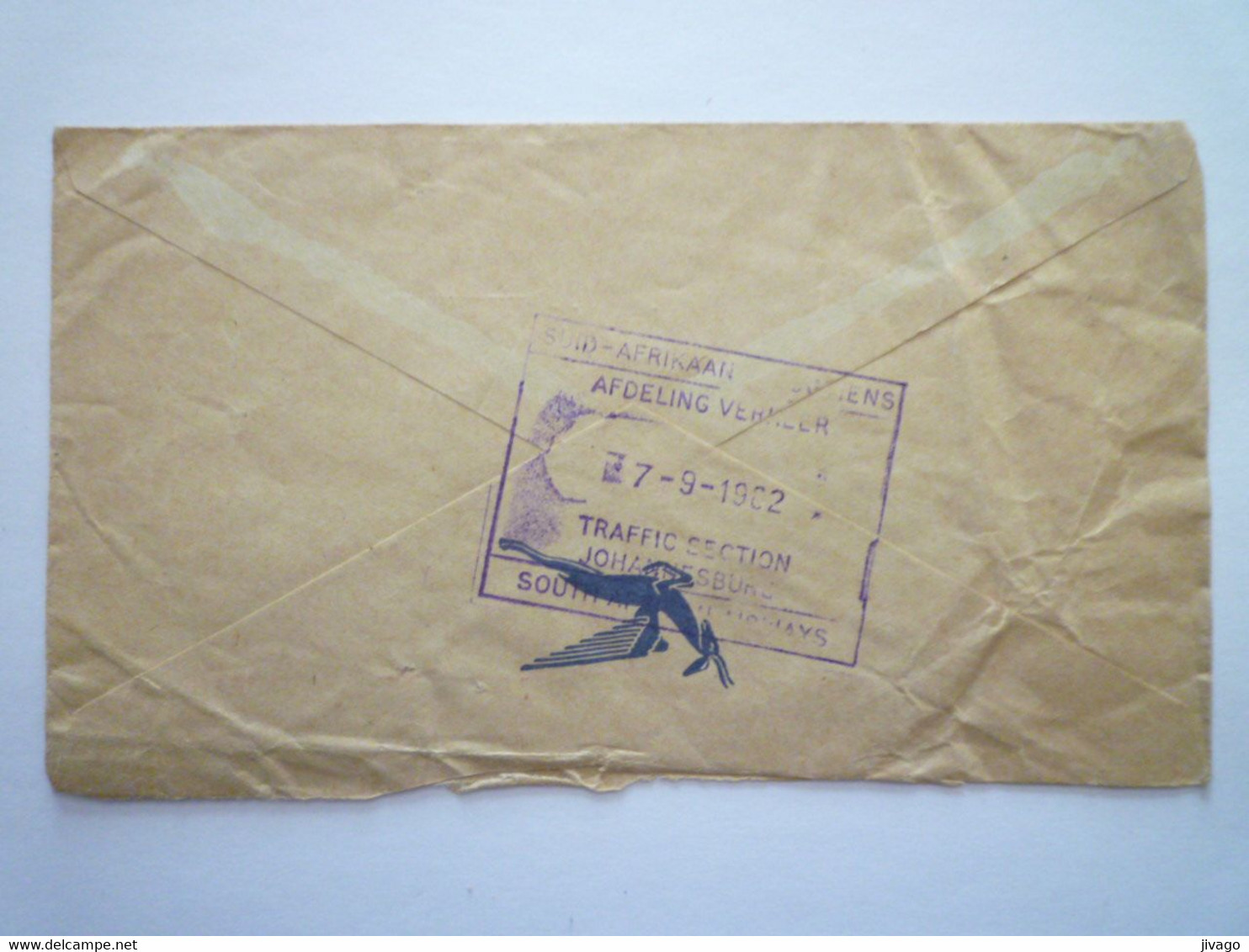 2022 - 4504  Enveloppe Au Départ De JOHANNESBURG  à Destination De ABIDJAN  1962  Oblitération Mécanique  XXX - Briefe U. Dokumente