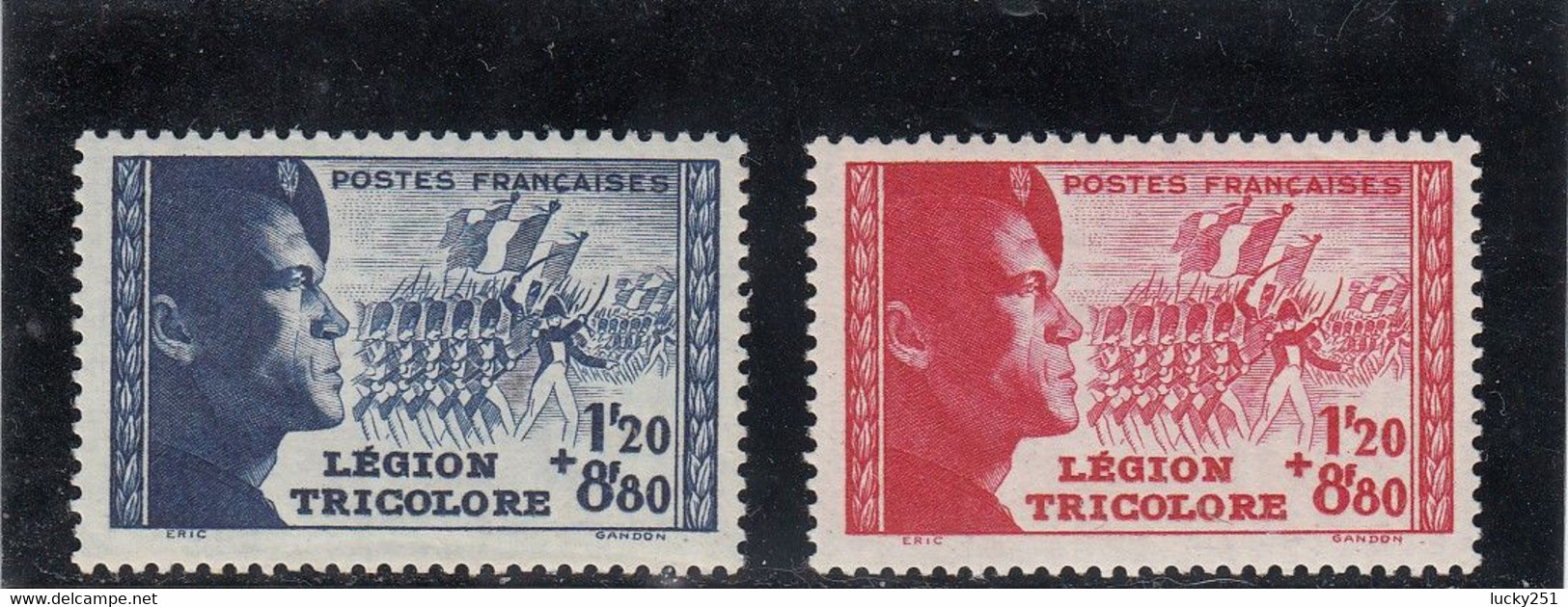 France - Année 1942 - Neuf** - N°YT 565/66** - Pour La Légion Tricolore - Nuovi