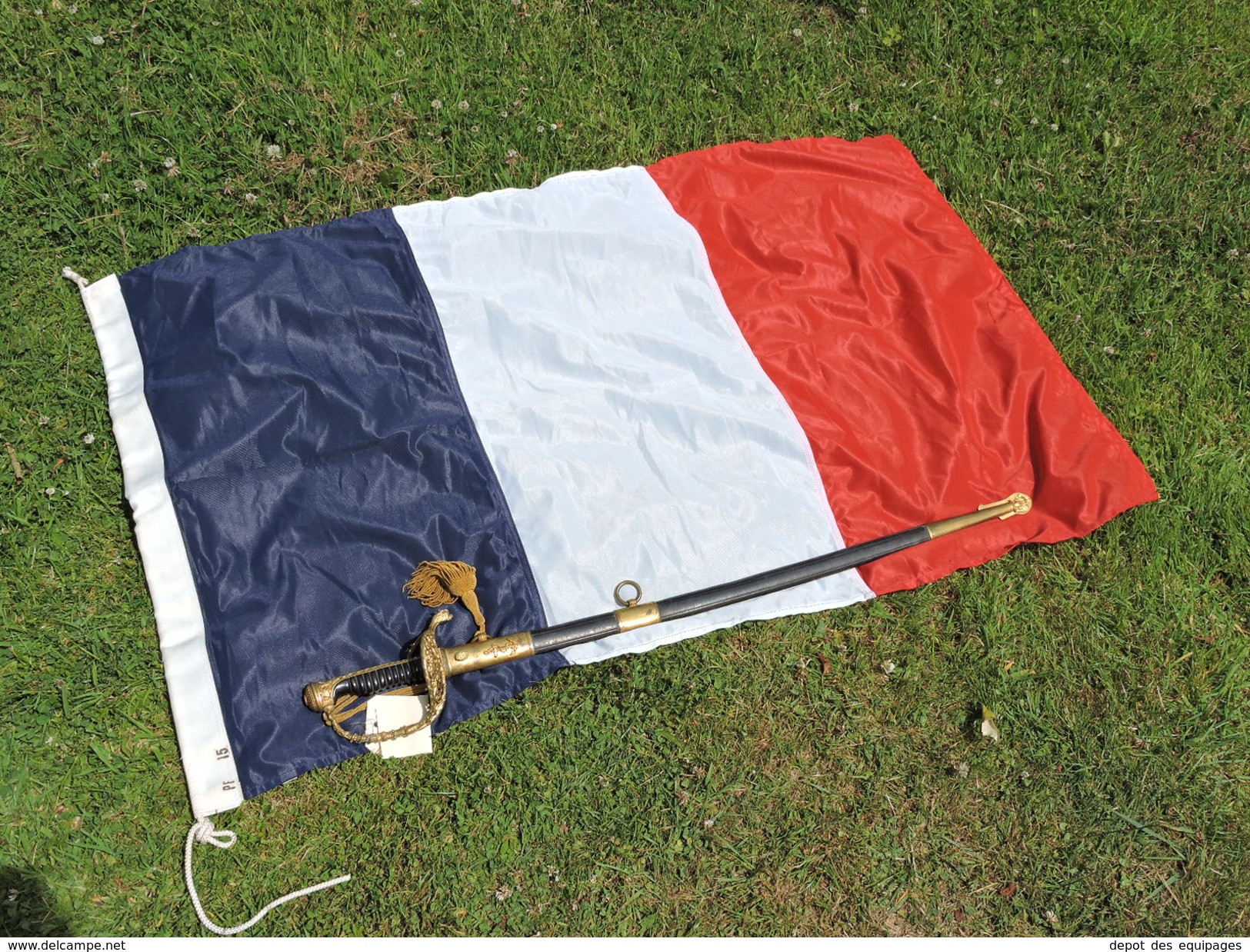 PAVILLON FRANCE MARINE NATIONALE TAILLE N°15 ETAT NEUF - Flags