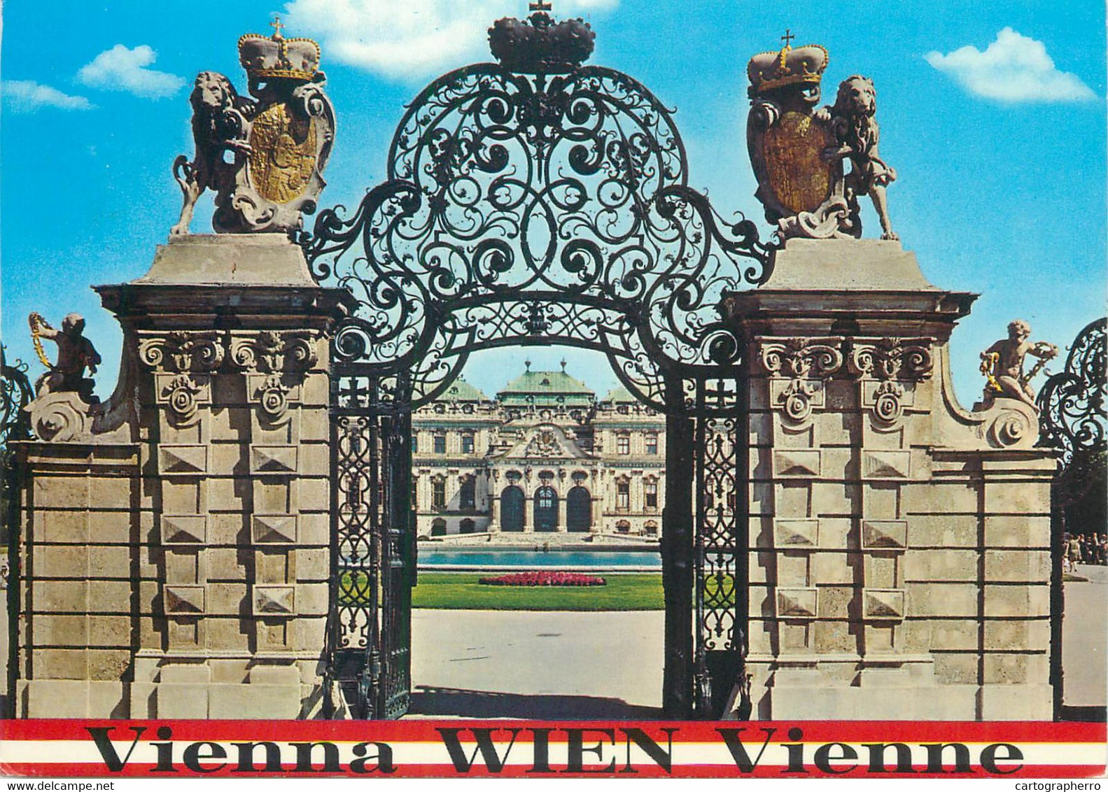 Postcard Austria Wien Schloss Belvedere - Belvedere