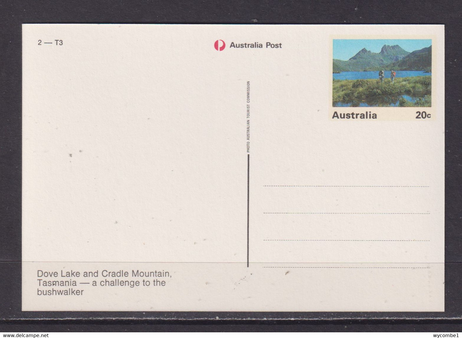 AUSTRALIA - Dove Lake And Cradle Mountain Unused Prepaid Postage Postcard As Scans - Other & Unclassified
