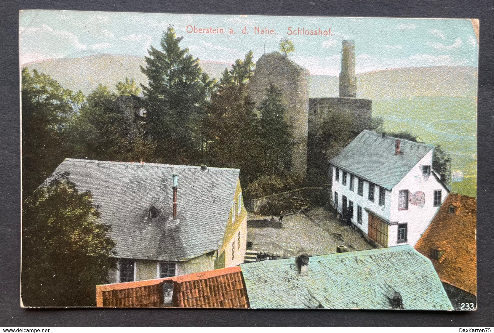 Oberstein A. Der Nahe/ Schlosshof 1909 - Birkenfeld (Nahe)