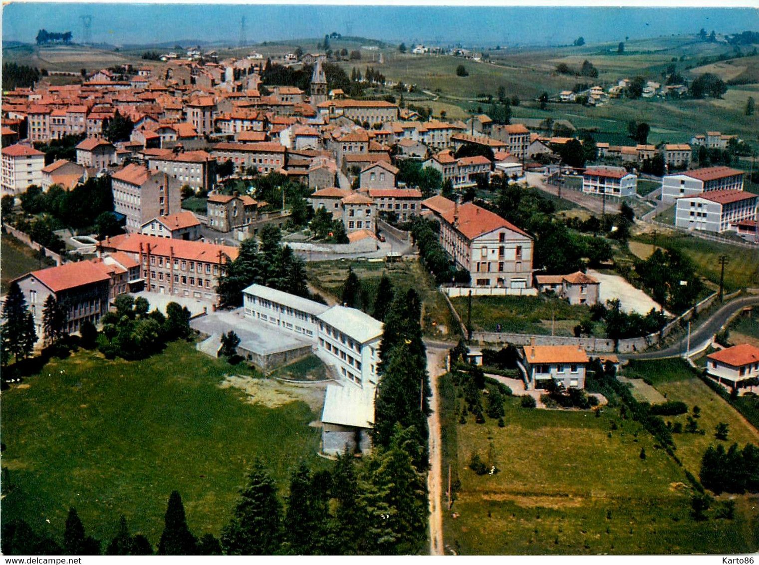 St Didier En Velay * Vue Générale Aérienne Sur Le Village - Montfaucon En Velay