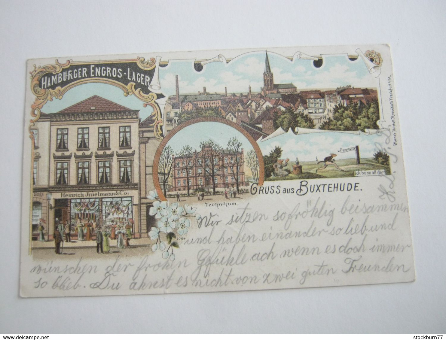 BUXTEHUDE , Kaufhaus   ,  Schöne  Karte Um 1899, Mit Marke Und Stempel - Buxtehude