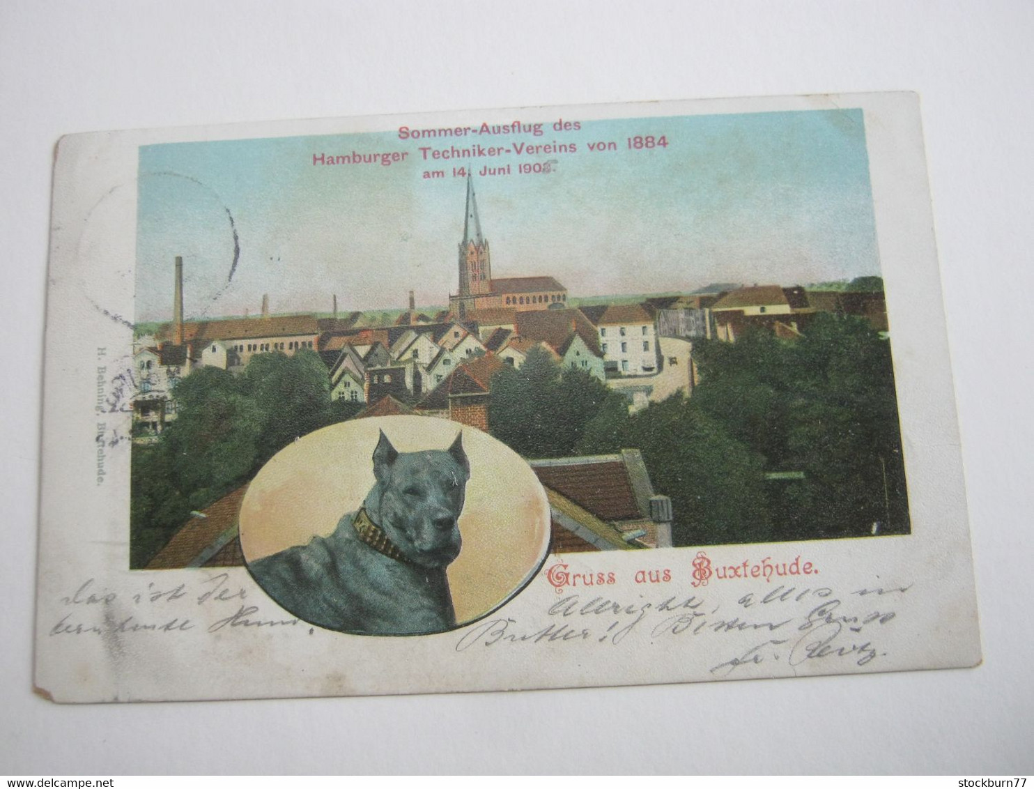 BUXTEHUDE , Ausflug Technikerverein   ,  Schöne  Karte Um 1905 - Buxtehude