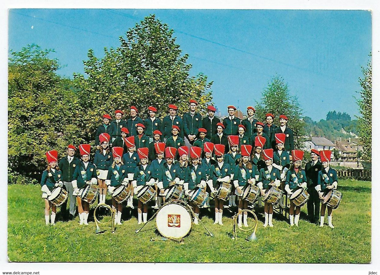 CPA 25 Isle Sur Le Doubs Rare Majorettes Près Saint St Maurice Colombier Fontaine Pays De Clerval Bavans Voujeaucourt - Isle Sur Le Doubs