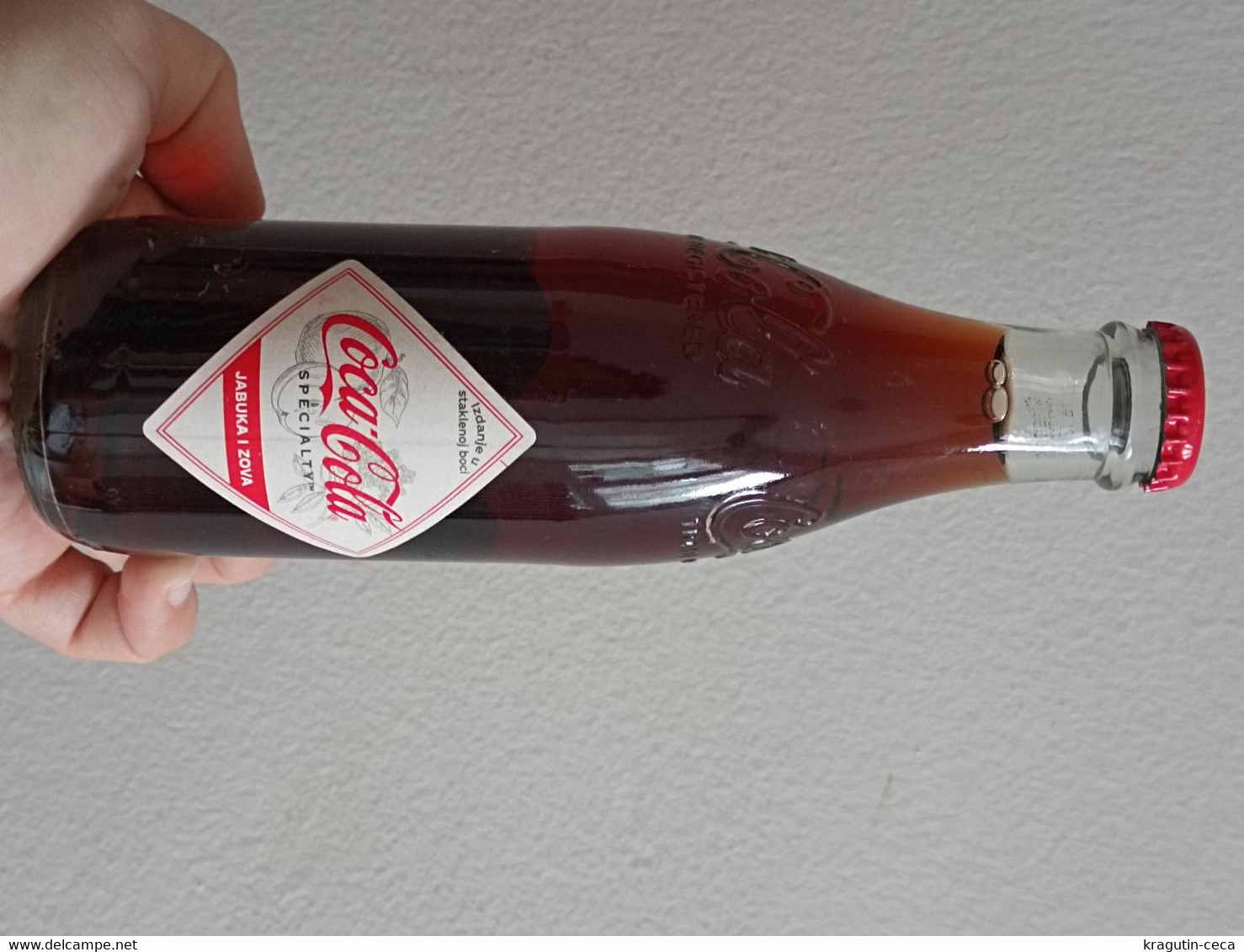 Coca Cola SERBIA Specialty retro limit edition APPLE & ELDER FLAVOR full bottle advertise advertising