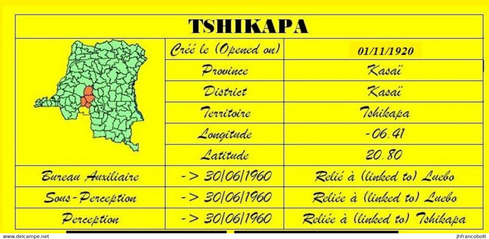 1953 TSHIKAPA  BELGIAN CONGO / CONGO BELGE =  LETTER WITH COB 292 STAMP MAILED TO THE USA = OHIO - Variedades Y Curiosidades