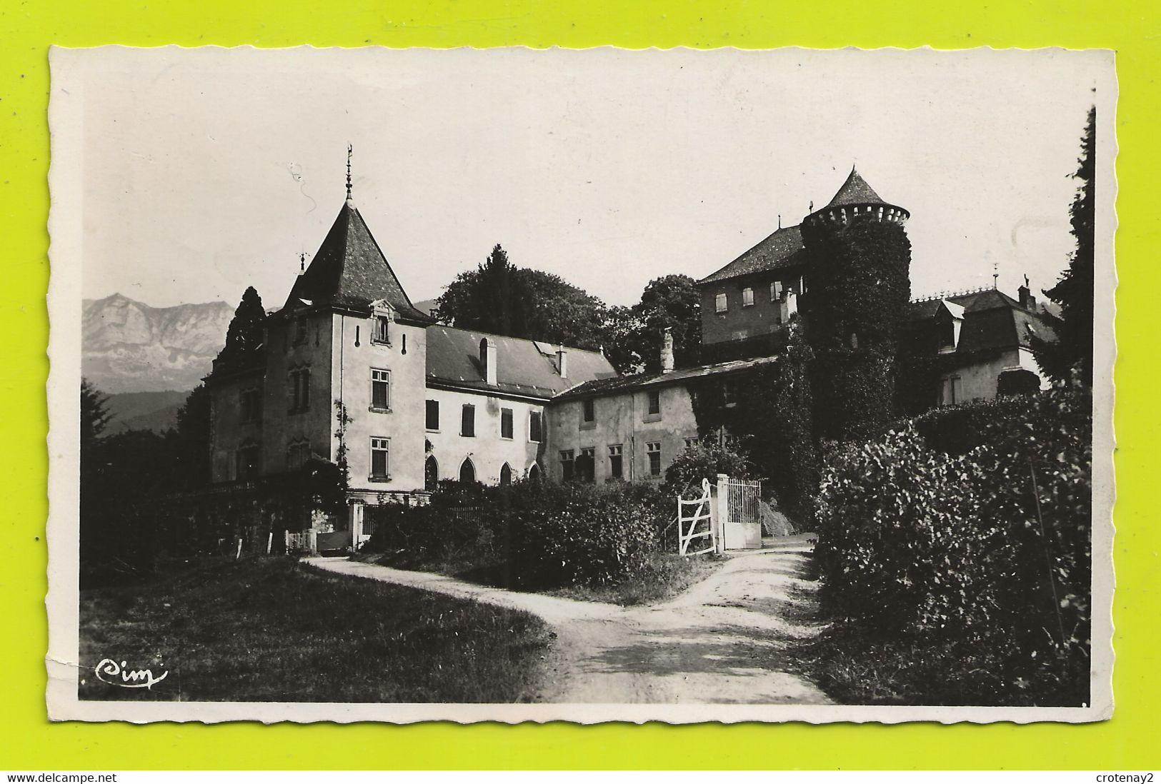 74 LUGRIN TOURRONDE Château D'Alleman Colonie De Vacances St Pierre De Mâcon VOIR DOS En 1948 - Lugrin