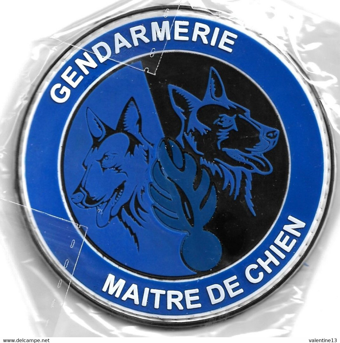 Ecusson PVC GENDARMERIE MAITRE DE CHIEN + Pin's Maitre De Chien - Police & Gendarmerie