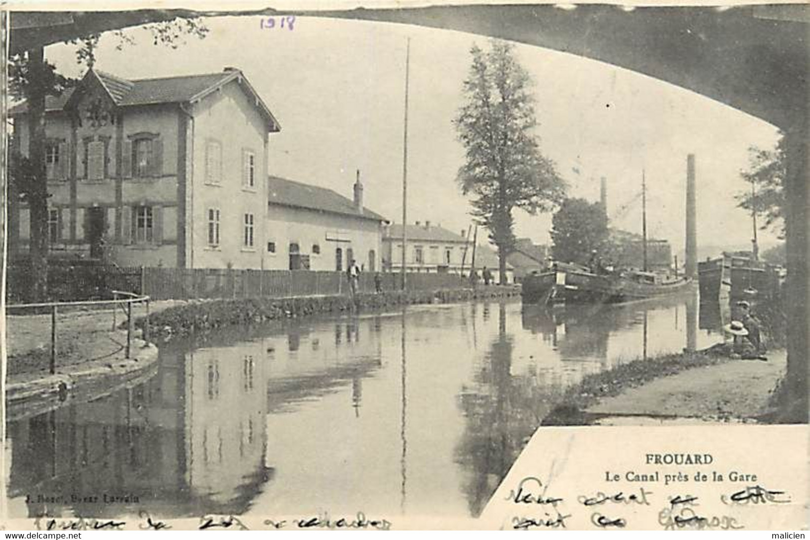 - Dpts Div.-ref-BG662- Meurthe Et Moselle - Frouard - Canal Près De La Gare - Peniches - - Frouard