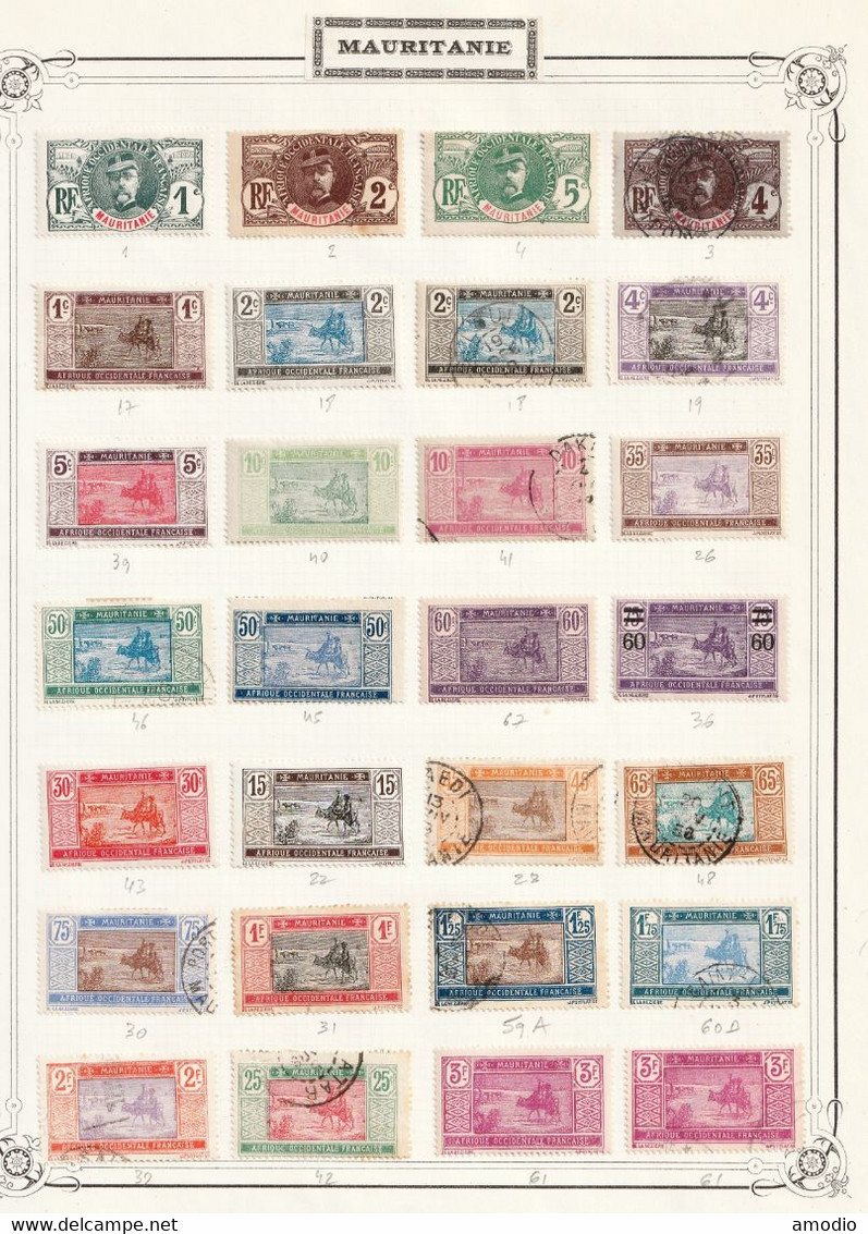 Mauritanie Lot De 47 TP Oblitérés Et N* Non Collés - Used Stamps