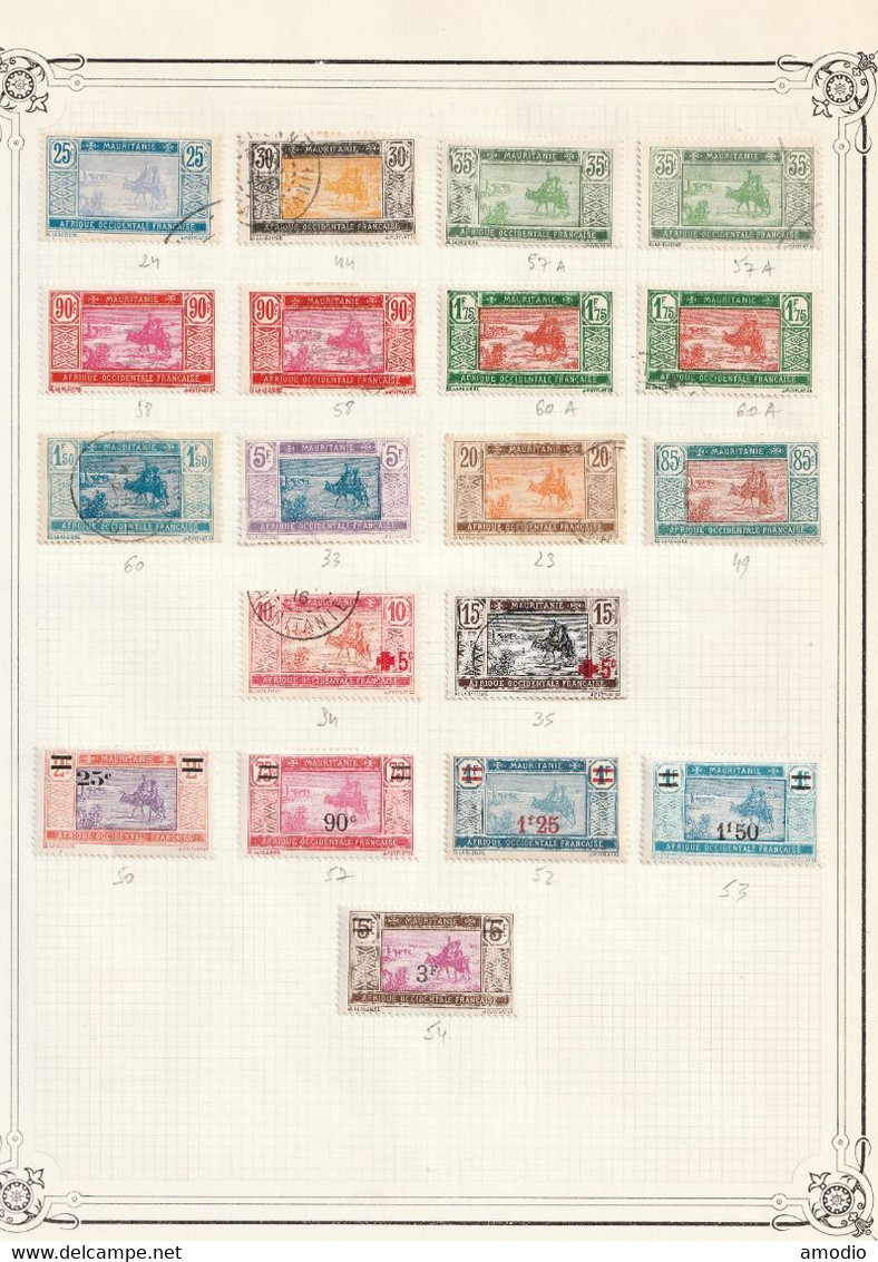 Mauritanie Lot De 47 TP Oblitérés Et N* Non Collés - Used Stamps