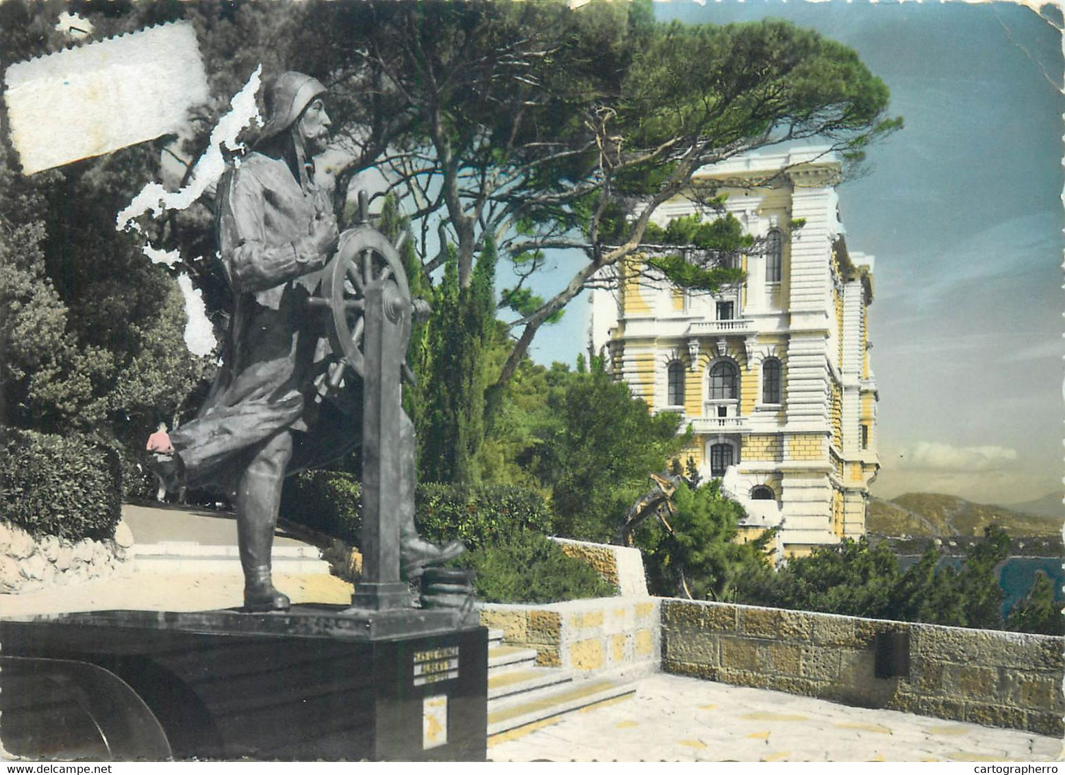 Postcard France Monaco Le Musee Oceanographique Et Monument De S.A.S Prince Albert I - Oceanografisch Museum