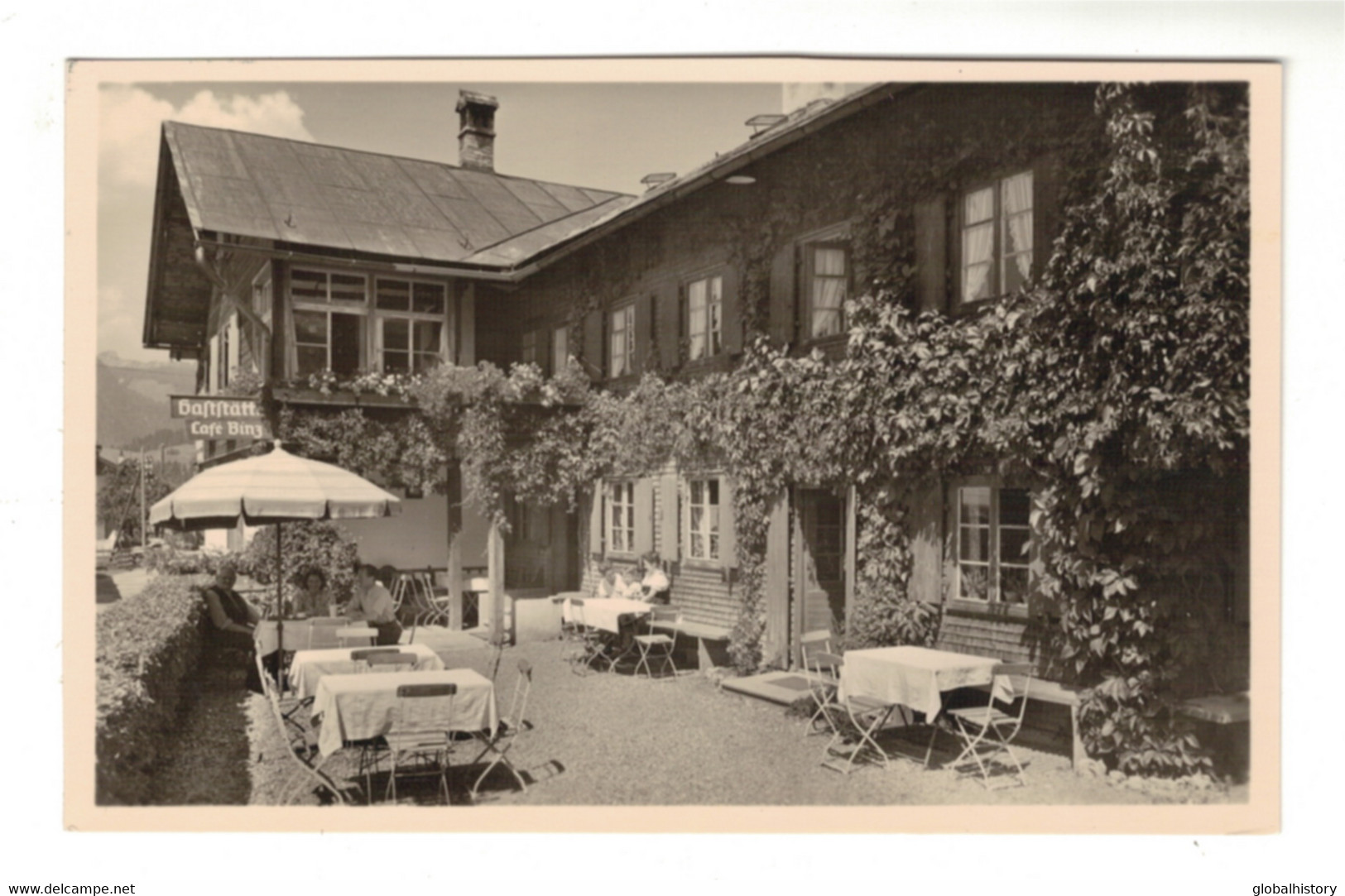 DH1226 - OBERSSTDORF - GASTSTÄTTE - CAFE BINZ - BACHSTRAßE 14 - ECHTE PHOTOGRAPHIE - Oberstdorf