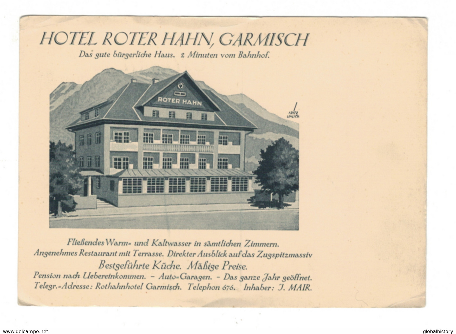 DH1238 - GARMISCH - HOTEL ROTER HAHN - Garmisch-Partenkirchen