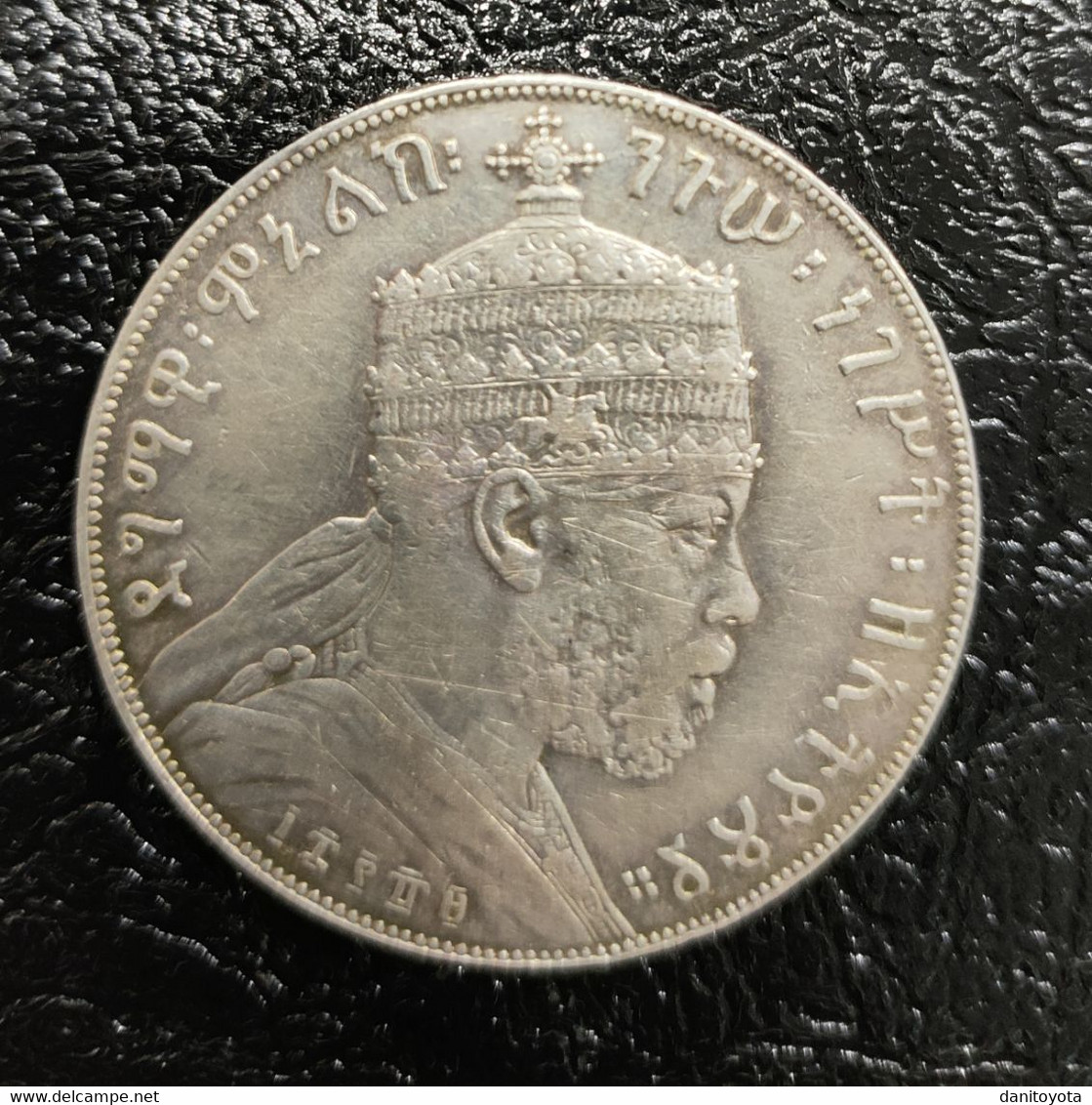 ETIOPIA.  AÑO 1896.  BIR PLATA PARIS A.  PESO 28.01 GR.  REF A/F - Ethiopia