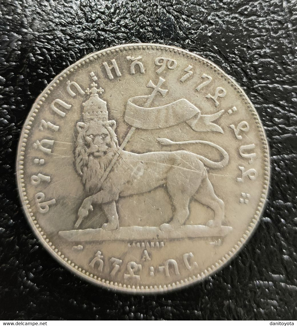 ETIOPIA.  AÑO 1896.  BIR PLATA PARIS A.  PESO 28.01 GR.  REF A/F - Ethiopia